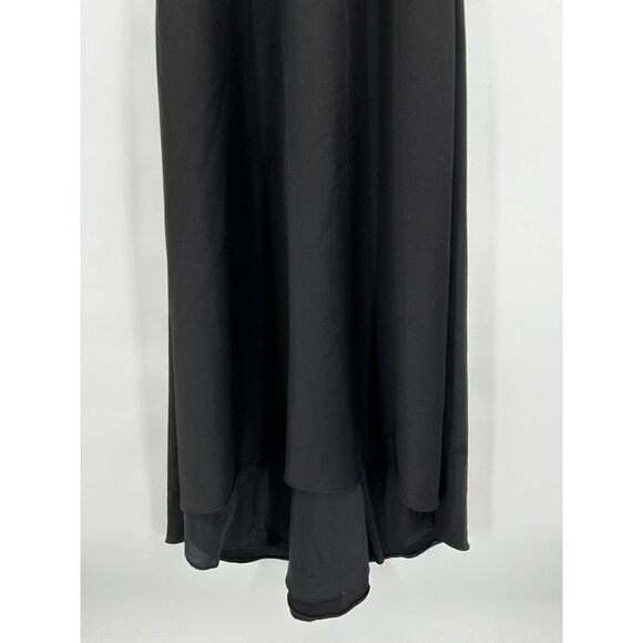 MON CHERI Paris Black Beaded High Waist Very Long Maxi Skirt With Train Size 0 - Picture 4 of 6